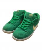 NIKE SBナイキエスビー）の古着「DUNK LOW PRO」｜グリーン×ゴールド