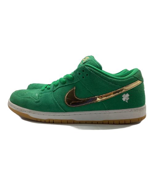 NIKE SB（ナイキエスビー）NIKE SB (ナイキエスビー) DUNK LOW PRO グリーン×ゴールド サイズ:29の古着・服飾アイテム