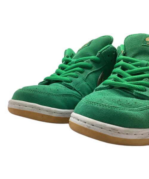 NIKE SB（ナイキエスビー）NIKE SB (ナイキエスビー) DUNK LOW PRO グリーン×ゴールド サイズ:29の古着・服飾アイテム