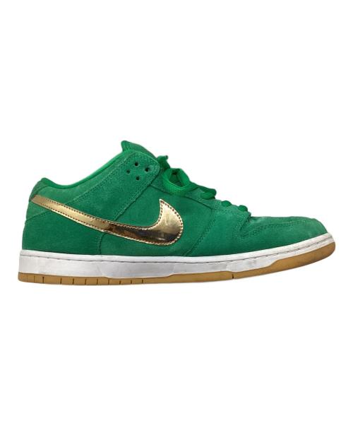 NIKE SB（ナイキエスビー）NIKE SB (ナイキエスビー) DUNK LOW PRO グリーン×ゴールド サイズ:29の古着・服飾アイテム