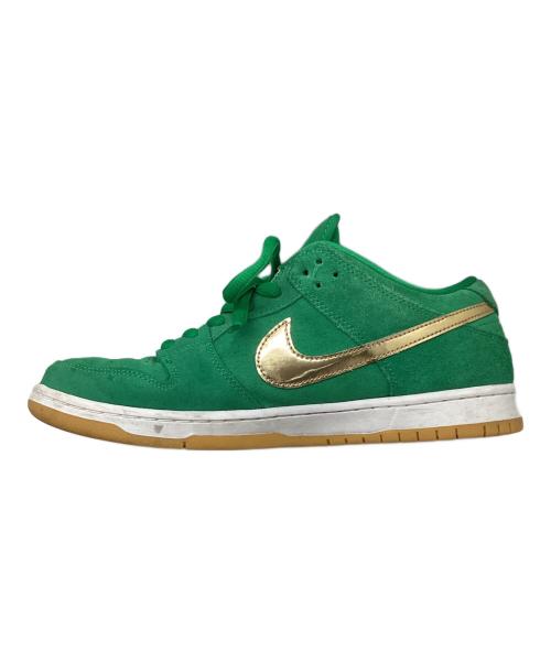 NIKE SB（ナイキエスビー）NIKE SB (ナイキエスビー) DUNK LOW PRO グリーン×ゴールド サイズ:29の古着・服飾アイテム