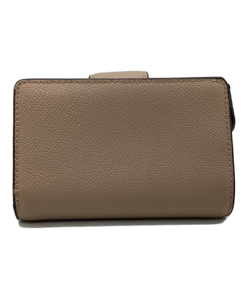 COACH（コーチ）COACH (コーチ) ミディアム コーナー ジウォレット ベージュ×ブラウンの古着・服飾アイテム