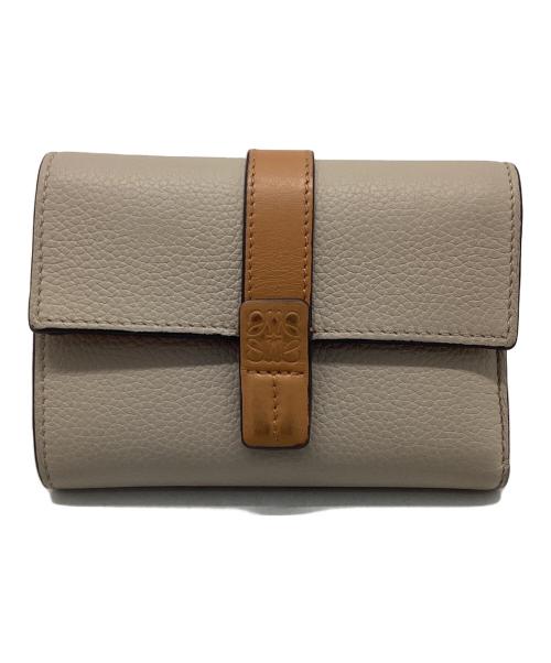 LOEWE（ロエベ）LOEWE (ロエベ) トライフォールドウォレット ベージュの古着・服飾アイテム