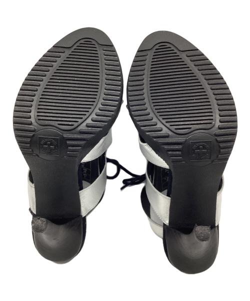 Dr.Martens（ドクターマーチン）Dr.Martens (ドクターマーチン) ヒールサンダル ブラック×シルバー サイズ:UK4の古着・服飾アイテム