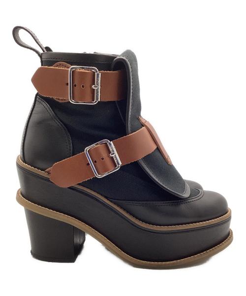 Vivienne Westwood（ヴィヴィアンウエストウッド）Vivienne Westwood (ヴィヴィアンウエストウッド) 厚底ボンデージブーツ ブラック サイズ:38の古着・服飾アイテム