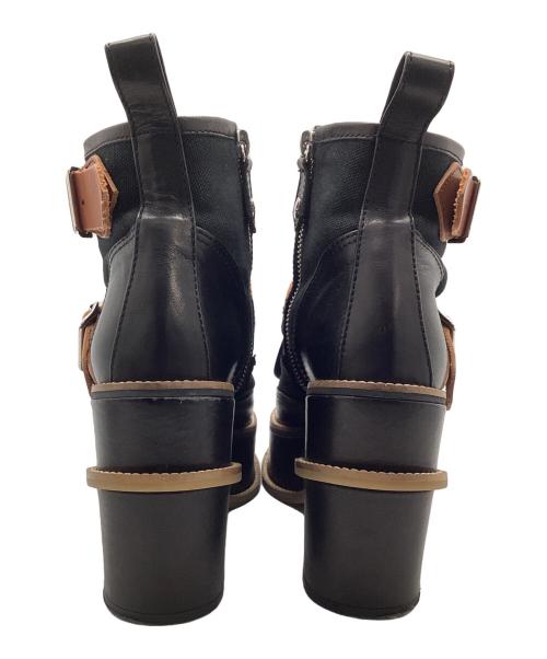 Vivienne Westwood（ヴィヴィアンウエストウッド）Vivienne Westwood (ヴィヴィアンウエストウッド) 厚底ボンデージブーツ ブラック サイズ:38の古着・服飾アイテム