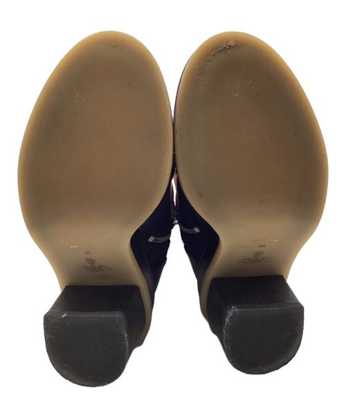 Vivienne Westwood（ヴィヴィアンウエストウッド）Vivienne Westwood (ヴィヴィアンウエストウッド) 厚底ボンデージブーツ ブラック サイズ:38の古着・服飾アイテム
