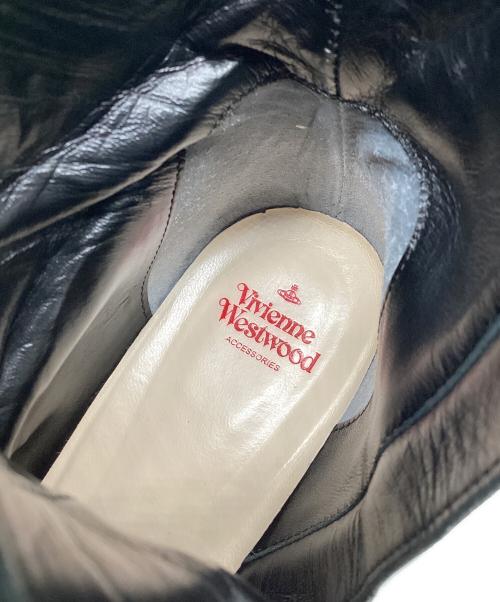 Vivienne Westwood（ヴィヴィアンウエストウッド）Vivienne Westwood (ヴィヴィアンウエストウッド) 厚底ボンデージブーツ ブラック サイズ:38の古着・服飾アイテム