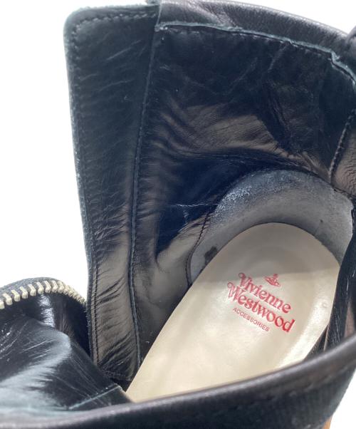 Vivienne Westwood（ヴィヴィアンウエストウッド）Vivienne Westwood (ヴィヴィアンウエストウッド) 厚底ボンデージブーツ ブラック サイズ:38の古着・服飾アイテム