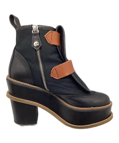 Vivienne Westwood（ヴィヴィアンウエストウッド）Vivienne Westwood (ヴィヴィアンウエストウッド) 厚底ボンデージブーツ ブラック サイズ:38の古着・服飾アイテム