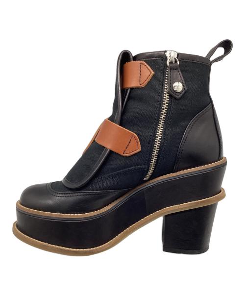Vivienne Westwood（ヴィヴィアンウエストウッド）Vivienne Westwood (ヴィヴィアンウエストウッド) 厚底ボンデージブーツ ブラック サイズ:38の古着・服飾アイテム