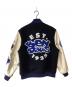 BEN DAVIS (ベンデイビス) スタジャン ブラック×アイボリー サイズ:L：8000円