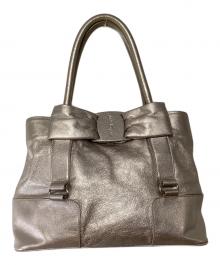 Salvatore Ferragamo（サルヴァトーレ フェラガモ）の古着「トートバッグ」｜ピンクゴールド