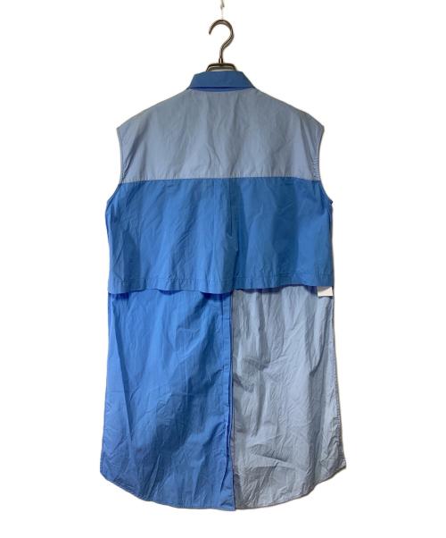 MARNI（マルニ）MARNI (マルニ) 2トーンカラー ノースリーブロングシャツ ブルー×スカイブルー サイズ:38の古着・服飾アイテム
