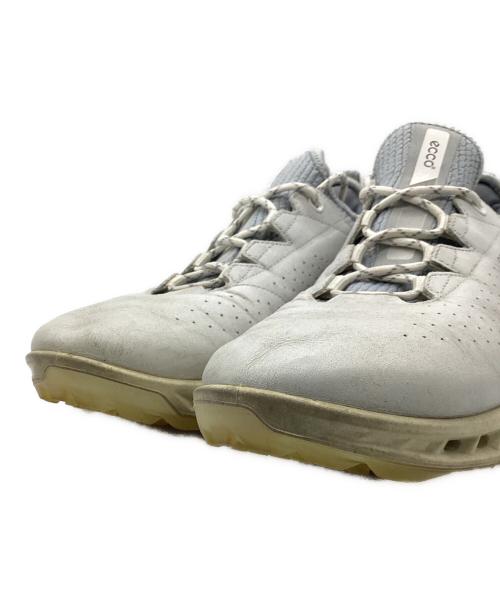 ECCO（エコー）ECCO (エコー) ローカットスニーカー ホワイト×ブルー サイズ:EU 42の古着・服飾アイテム