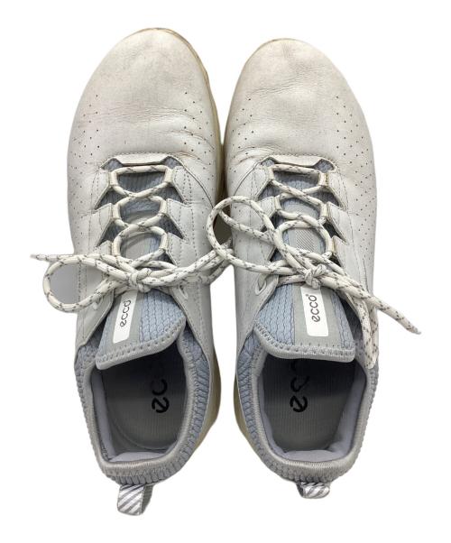 ECCO（エコー）ECCO (エコー) ローカットスニーカー ホワイト×ブルー サイズ:EU 42の古着・服飾アイテム