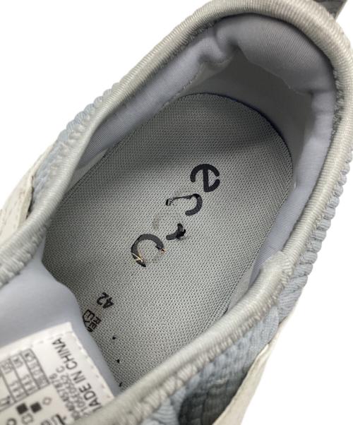 ECCO（エコー）ECCO (エコー) ローカットスニーカー ホワイト×ブルー サイズ:EU 42の古着・服飾アイテム
