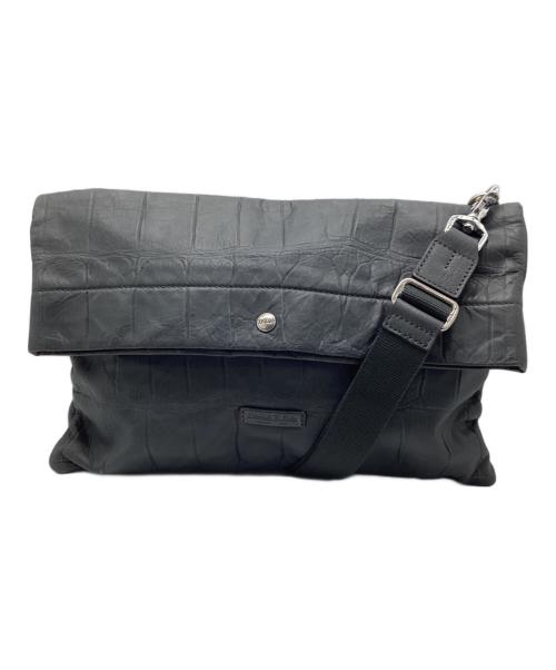 Daniel&Bob（ダニエル＆ボブ）Daniel&Bob (ダニエル＆ボブ) 型押ショルダーバッグ グレーの古着・服飾アイテム