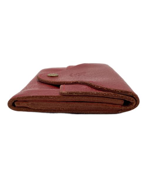 IL BISONTE（イル ビゾンテ）IL BISONTE (イル ビゾンテ) カードケース レッドの古着・服飾アイテム