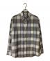 AURALEE（オーラリー）の古着「SUPER LIGHT WOOL CHECK SHIRT」｜アイボリー×グレー×ブラウン