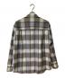 AURALEE (オーラリー) SUPER LIGHT WOOL CHECK SHIRT アイボリー×グレー×ブラウン サイズ:3：35000円