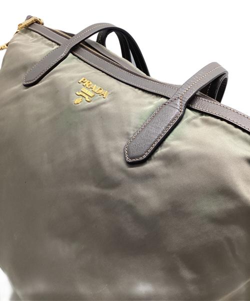 PRADA（プラダ）PRADA (プラダ) 2WAYバッグ カーキの古着・服飾アイテム