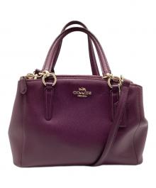 COACH（コーチ）の古着「2WAYバッグ」｜パープル