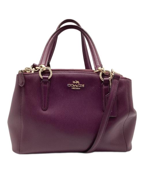 COACH（コーチ）COACH (コーチ) 2WAYバッグ パープルの古着・服飾アイテム