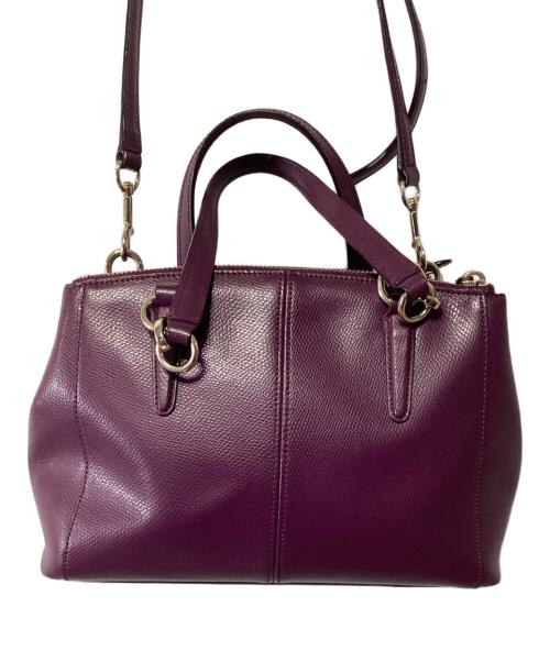 COACH（コーチ）COACH (コーチ) 2WAYバッグ パープルの古着・服飾アイテム