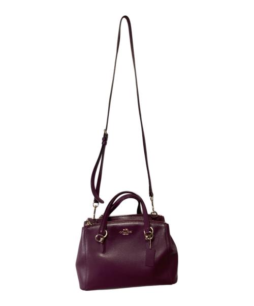 COACH（コーチ）COACH (コーチ) 2WAYバッグ パープルの古着・服飾アイテム