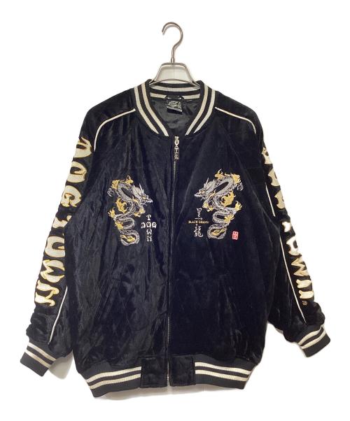 DOG TOWN（ドッグ タウン）DOG TOWN (ドッグ タウン) スカジャン ブラック サイズ:X-LARGEの古着・服飾アイテム