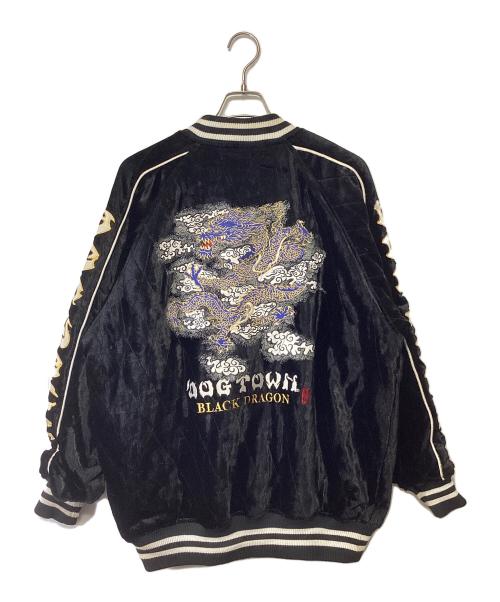 DOG TOWN（ドッグ タウン）DOG TOWN (ドッグ タウン) スカジャン ブラック サイズ:X-LARGEの古着・服飾アイテム