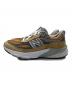 NEW BALANCE (ニューバランス) ローカットスニーカー ブラウン×グレー サイズ:26：15000円