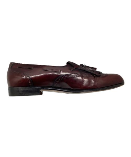 Salvatore Ferragamo（サルヴァトーレ フェラガモ）Salvatore Ferragamo (サルヴァトーレ フェラガモ) タッセルローファー ワインレッド サイズ:7 2Eの古着・服飾アイテム
