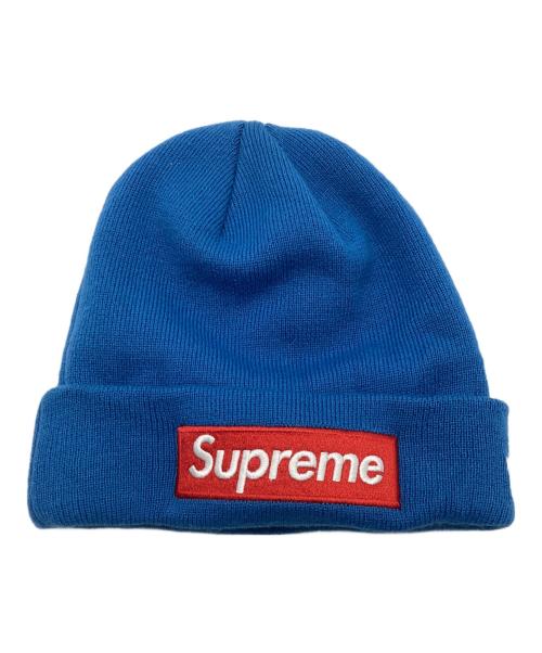 SUPREME（シュプリーム）SUPREME (シュプリーム) New Era (ニューエラ) ニット帽 ブルーの古着・服飾アイテム