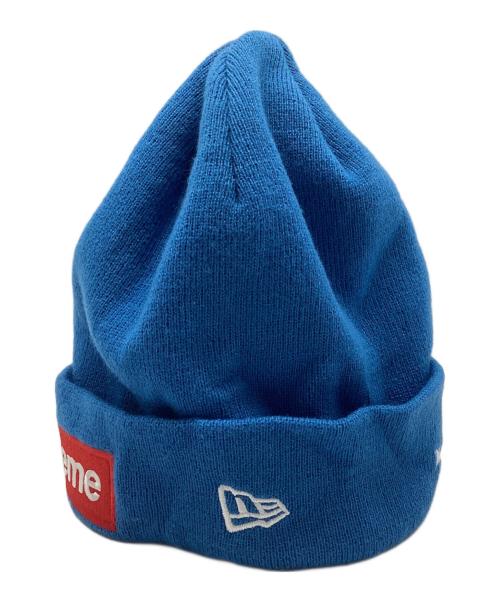 SUPREME（シュプリーム）SUPREME (シュプリーム) New Era (ニューエラ) ニット帽 ブルーの古着・服飾アイテム