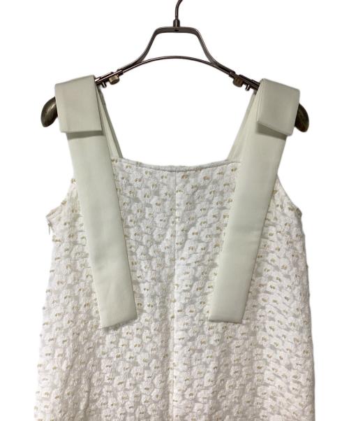 shirocon（シロコン）shirocon (シロコン) ノースリーブ・キャミソールワンピース ホワイト サイズ:34の古着・服飾アイテム