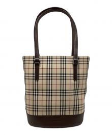 BURBERRY（バーバリー）の古着「トートバッグ」｜ベージュ×ブラウン