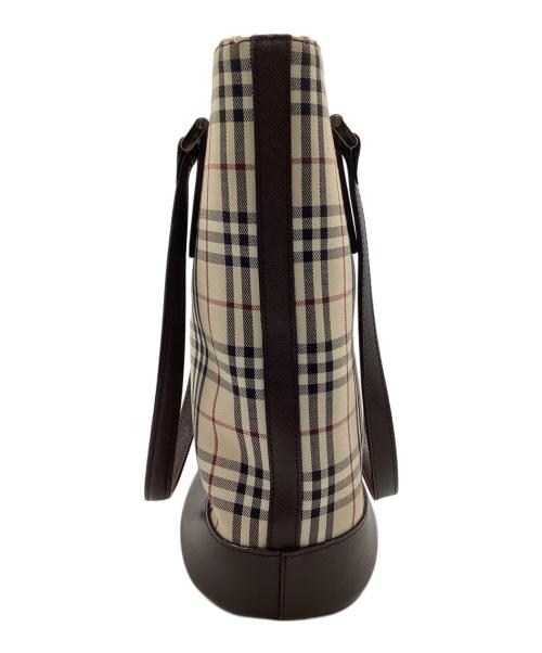 BURBERRY（バーバリー）BURBERRY (バーバリー) トートバッグ ベージュ×ブラウンの古着・服飾アイテム