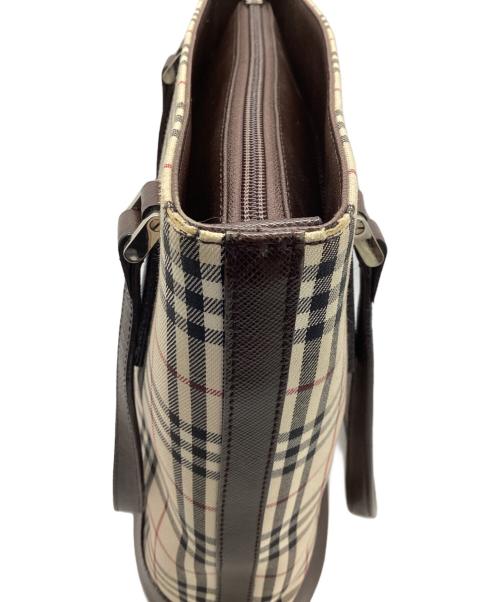 BURBERRY（バーバリー）BURBERRY (バーバリー) トートバッグ ベージュ×ブラウンの古着・服飾アイテム