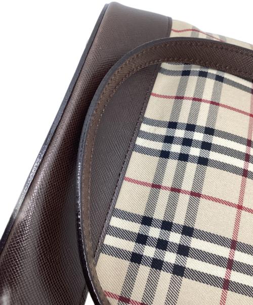 BURBERRY（バーバリー）BURBERRY (バーバリー) トートバッグ ベージュ×ブラウンの古着・服飾アイテム
