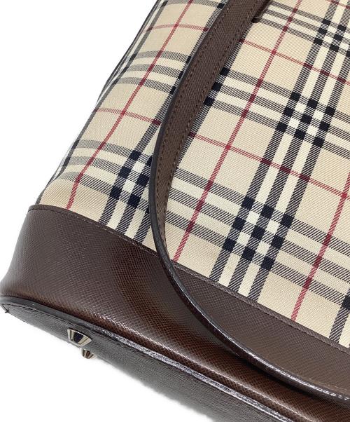 BURBERRY（バーバリー）BURBERRY (バーバリー) トートバッグ ベージュ×ブラウンの古着・服飾アイテム
