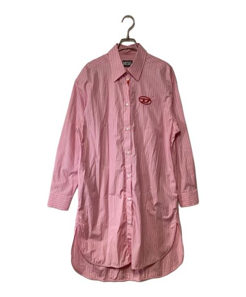 DIESEL（ディーゼル）DIESEL (ディーゼル) シャツワンピース ピンク サイズ:XSの古着・服飾アイテム