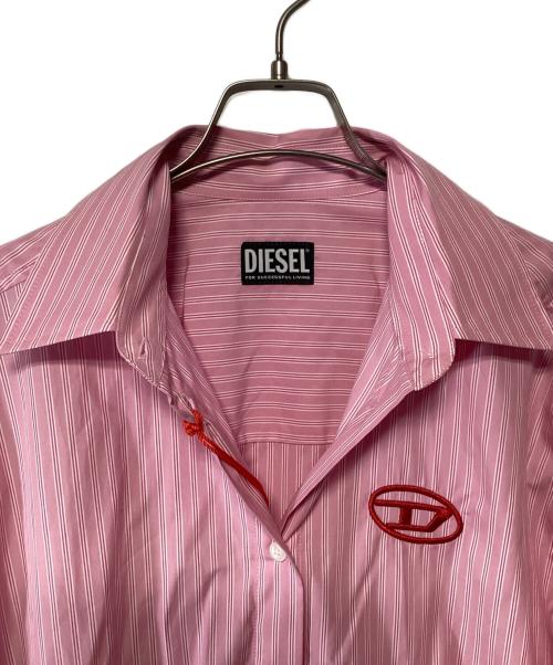DIESEL（ディーゼル）DIESEL (ディーゼル) シャツワンピース ピンク サイズ:XSの古着・服飾アイテム