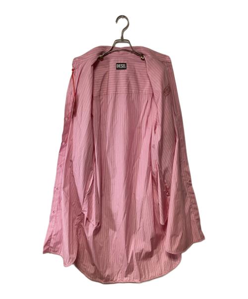 DIESEL（ディーゼル）DIESEL (ディーゼル) シャツワンピース ピンク サイズ:XSの古着・服飾アイテム