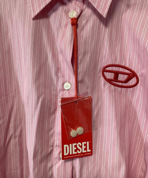 DIESEL（ディーゼル）DIESEL (ディーゼル) シャツワンピース ピンク サイズ:XSの古着・服飾アイテム