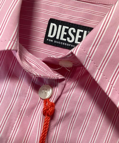 DIESEL（ディーゼル）DIESEL (ディーゼル) シャツワンピース ピンク サイズ:XSの古着・服飾アイテム