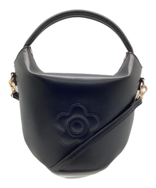 MARY QUANT（マリークヮント）MARY QUANT (マリークヮント) レザーバッグ ブラックの古着・服飾アイテム