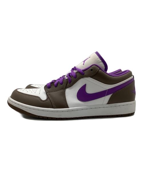 NIKE（ナイキ）NIKE (ナイキ) Air Jordan 1 Low ブラウン×ホワイト×パープル サイズ:28の古着・服飾アイテム