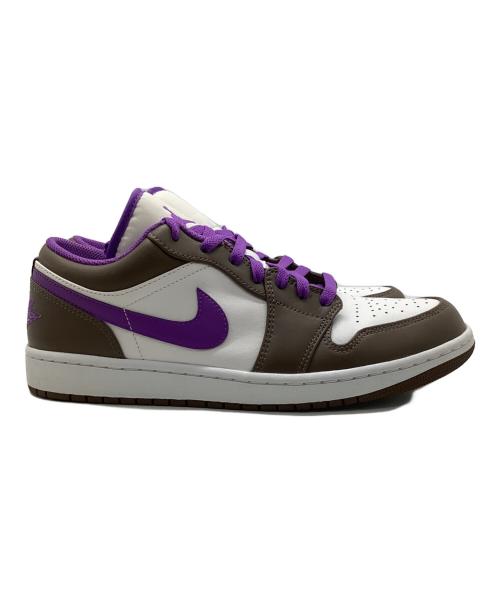 NIKE（ナイキ）NIKE (ナイキ) Air Jordan 1 Low ブラウン×ホワイト×パープル サイズ:28の古着・服飾アイテム